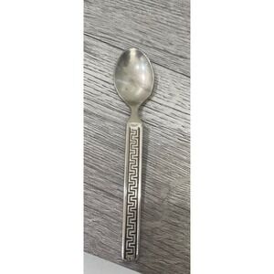 Vintage Air-India Sheffield England EPSS Teaspoon Greek Key‎ Airline Flatware